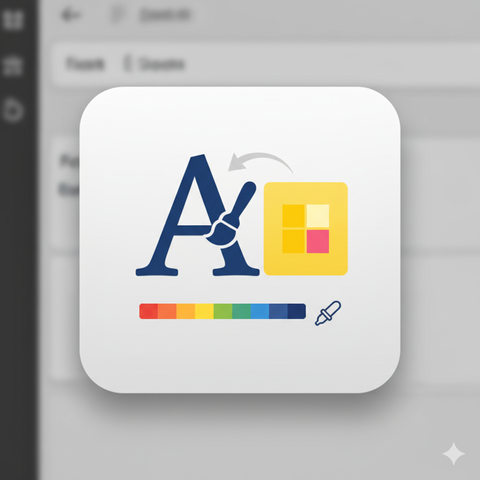 文字の色設定ツールボタンの設置