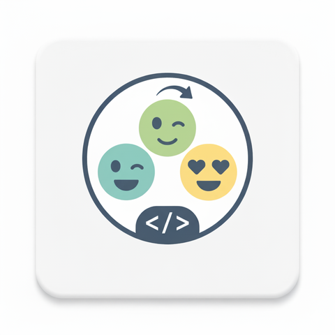 絵文字ピッカーのツールボタンのイメージ